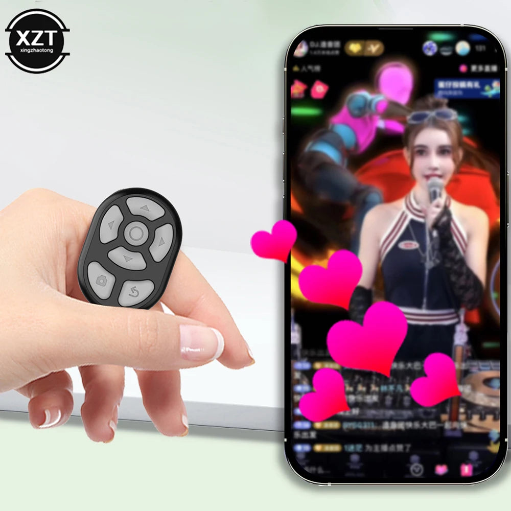 Ring Finger Bluetooth Page Turner & Remote Control for iPhone & Android