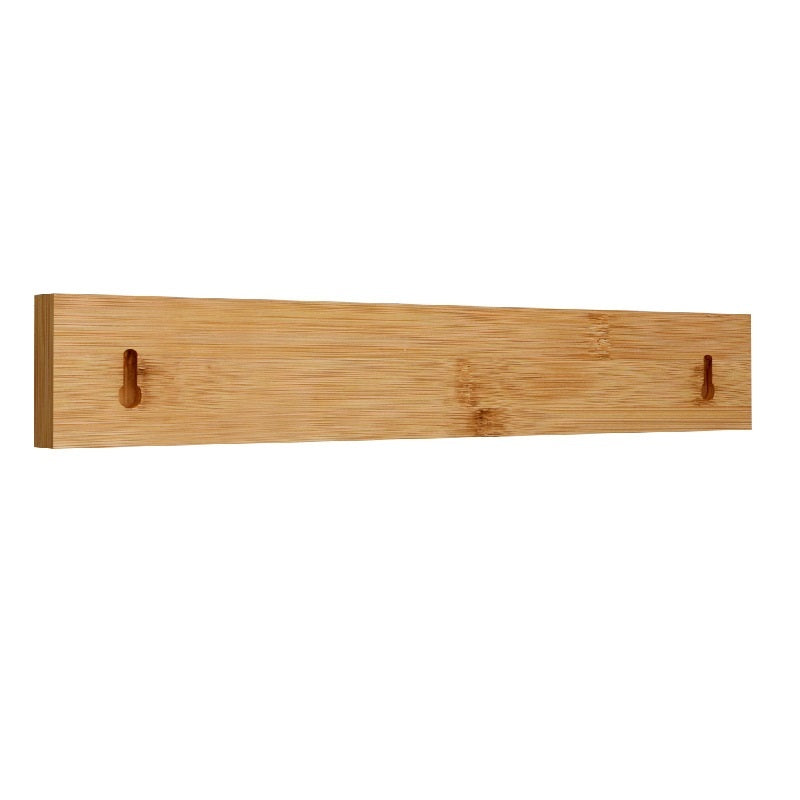 Wooden knife organizer tray with two long handle slots