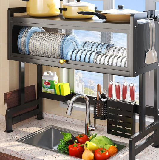 Kitchen Sink Storage Rack Bow