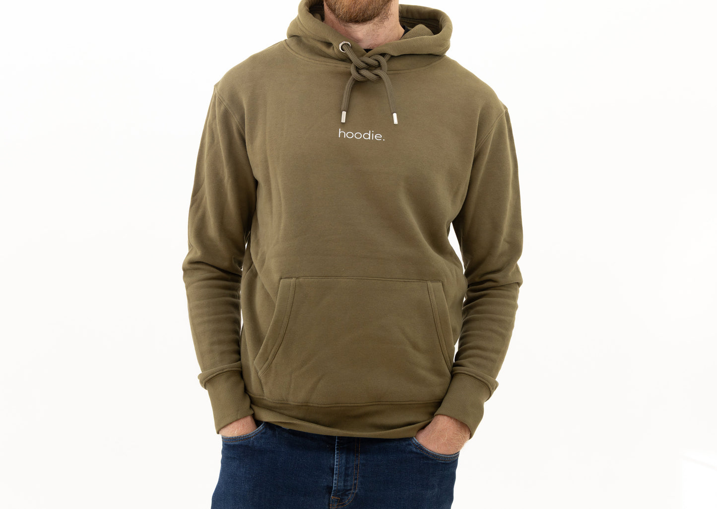 simple. hoodie. khaki.