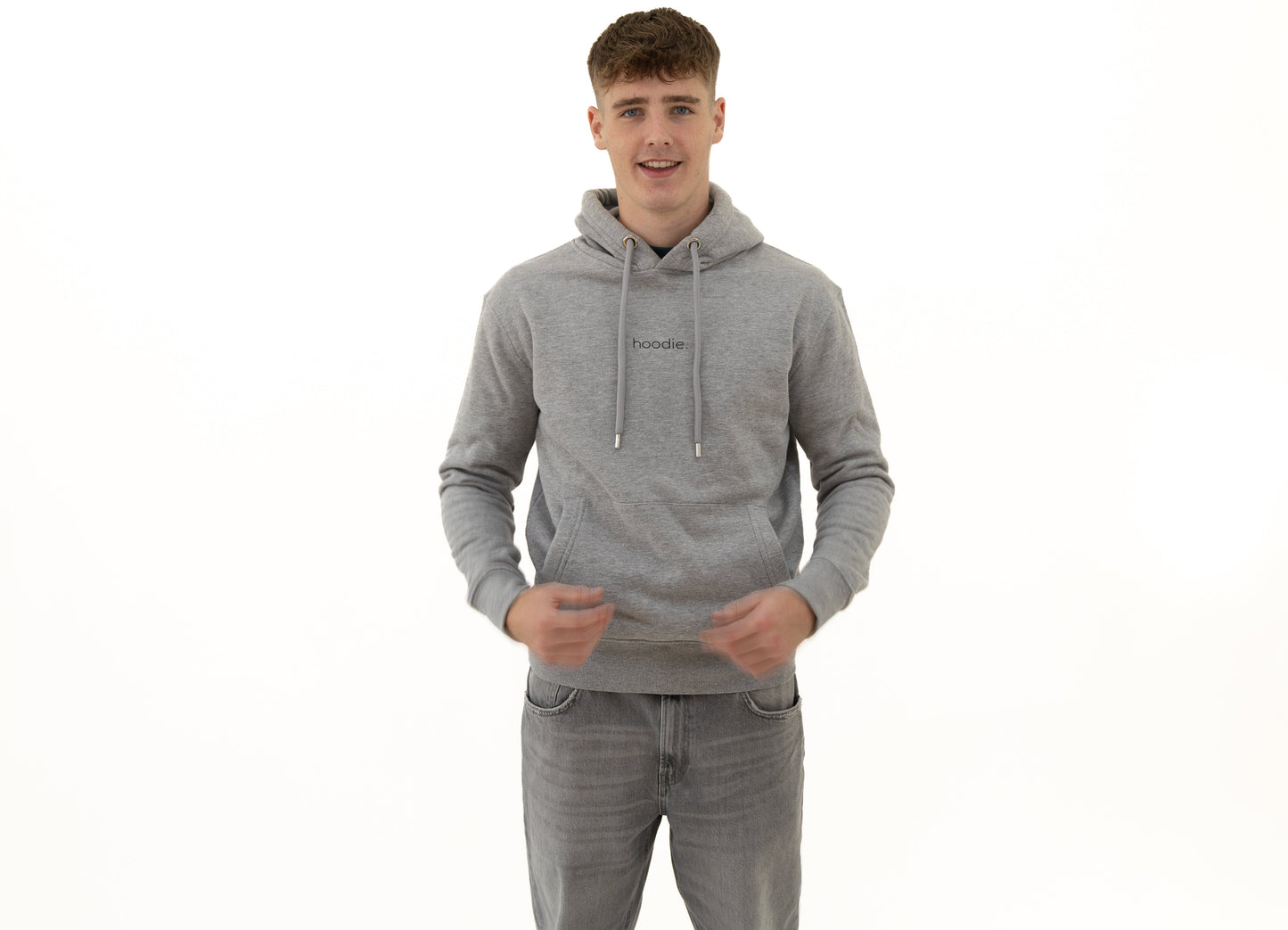 simple. hoodie. grey-marl.