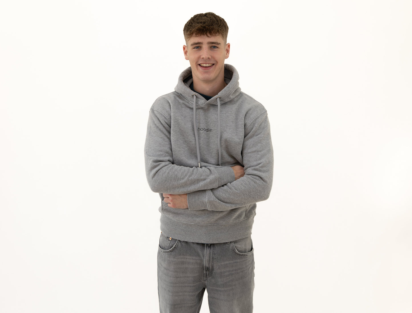 simple. hoodie. grey-marl.