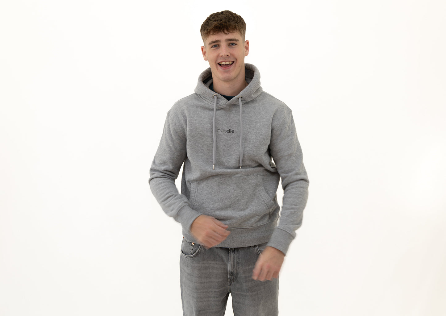 simple. hoodie. grey-marl.