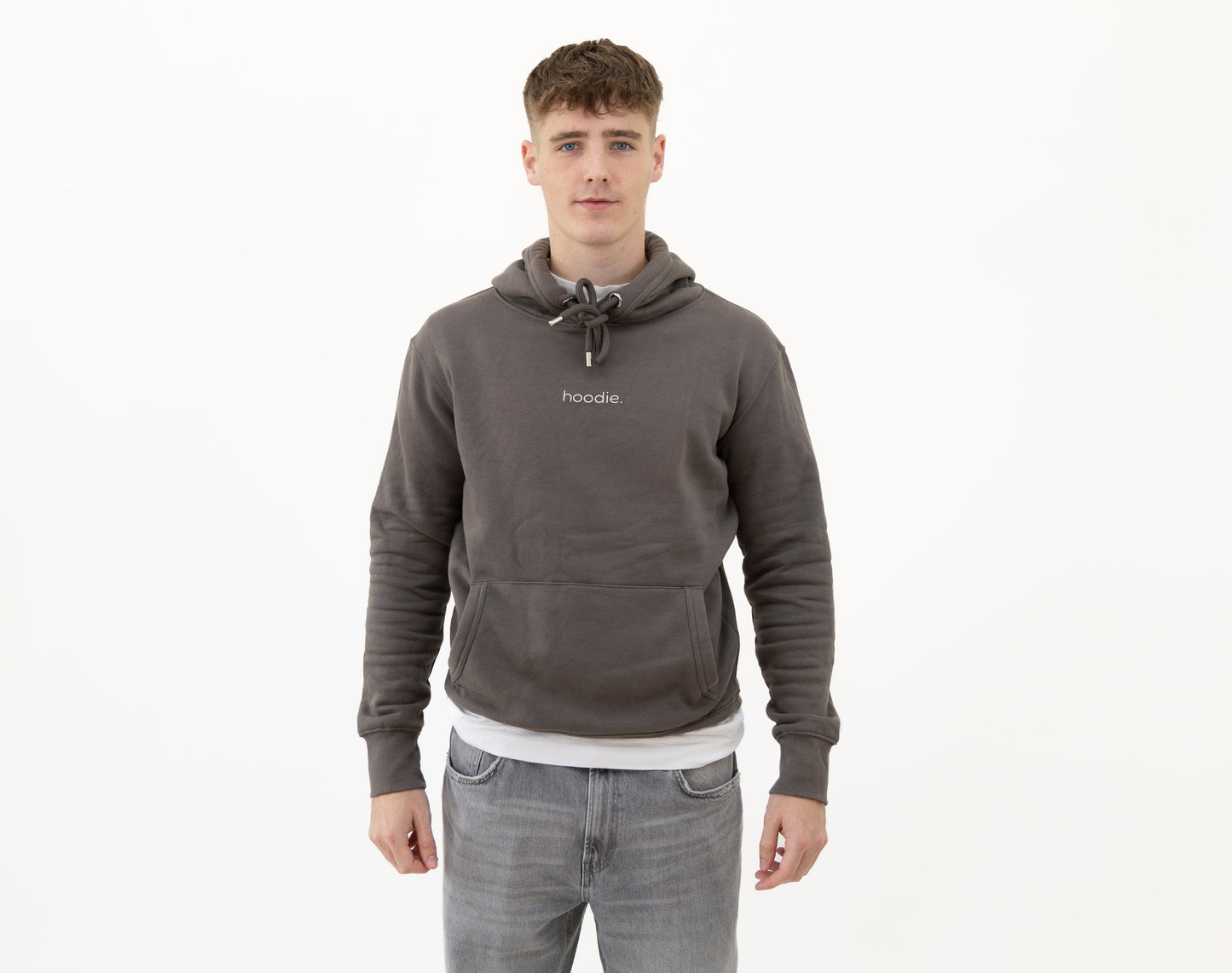simple. hoodie. charcoal.