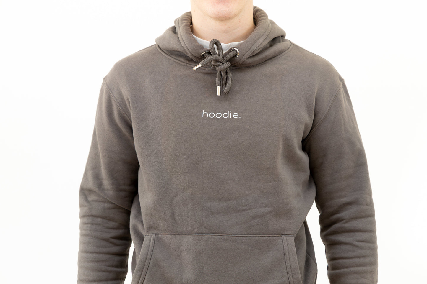 simple. hoodie. charcoal.