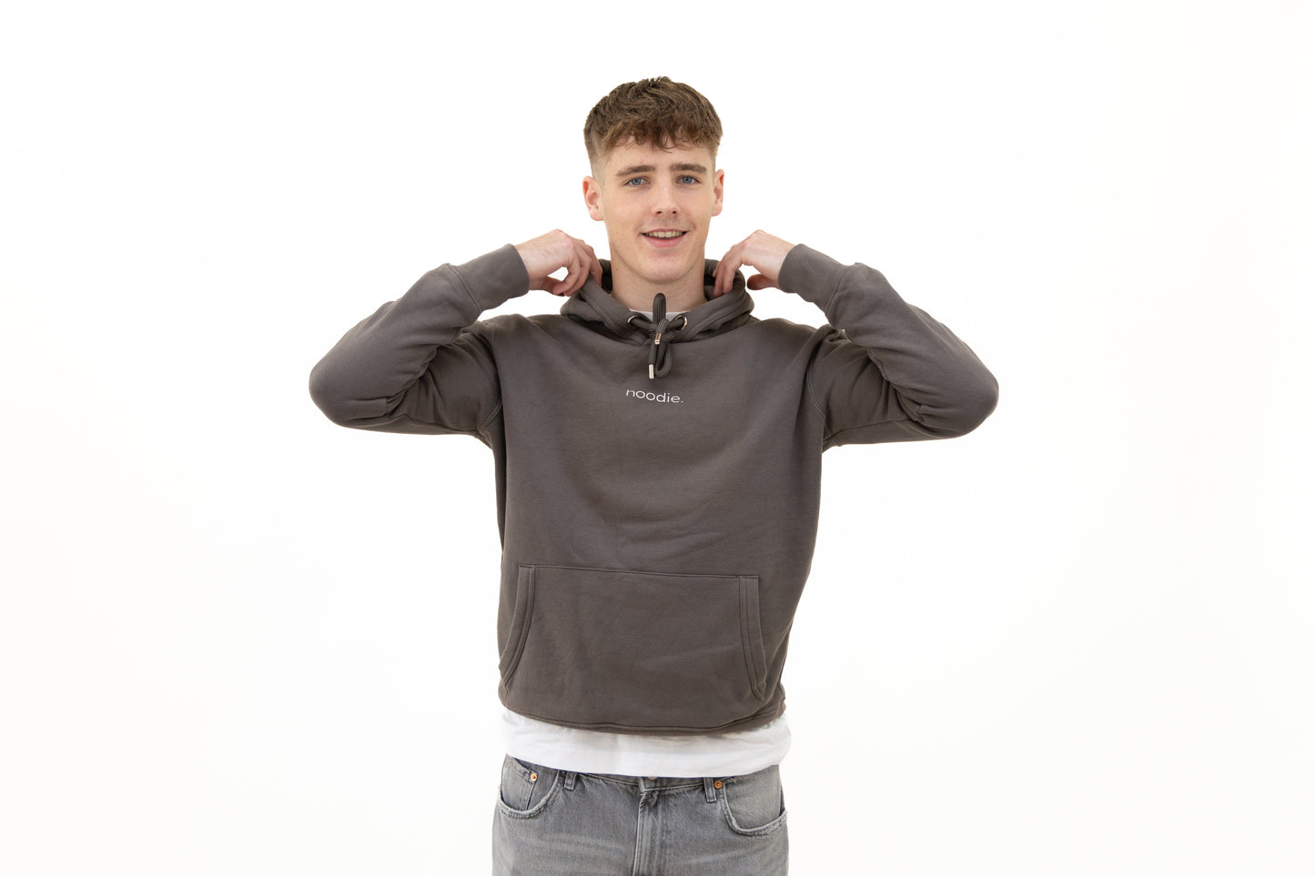 simple. hoodie. charcoal.