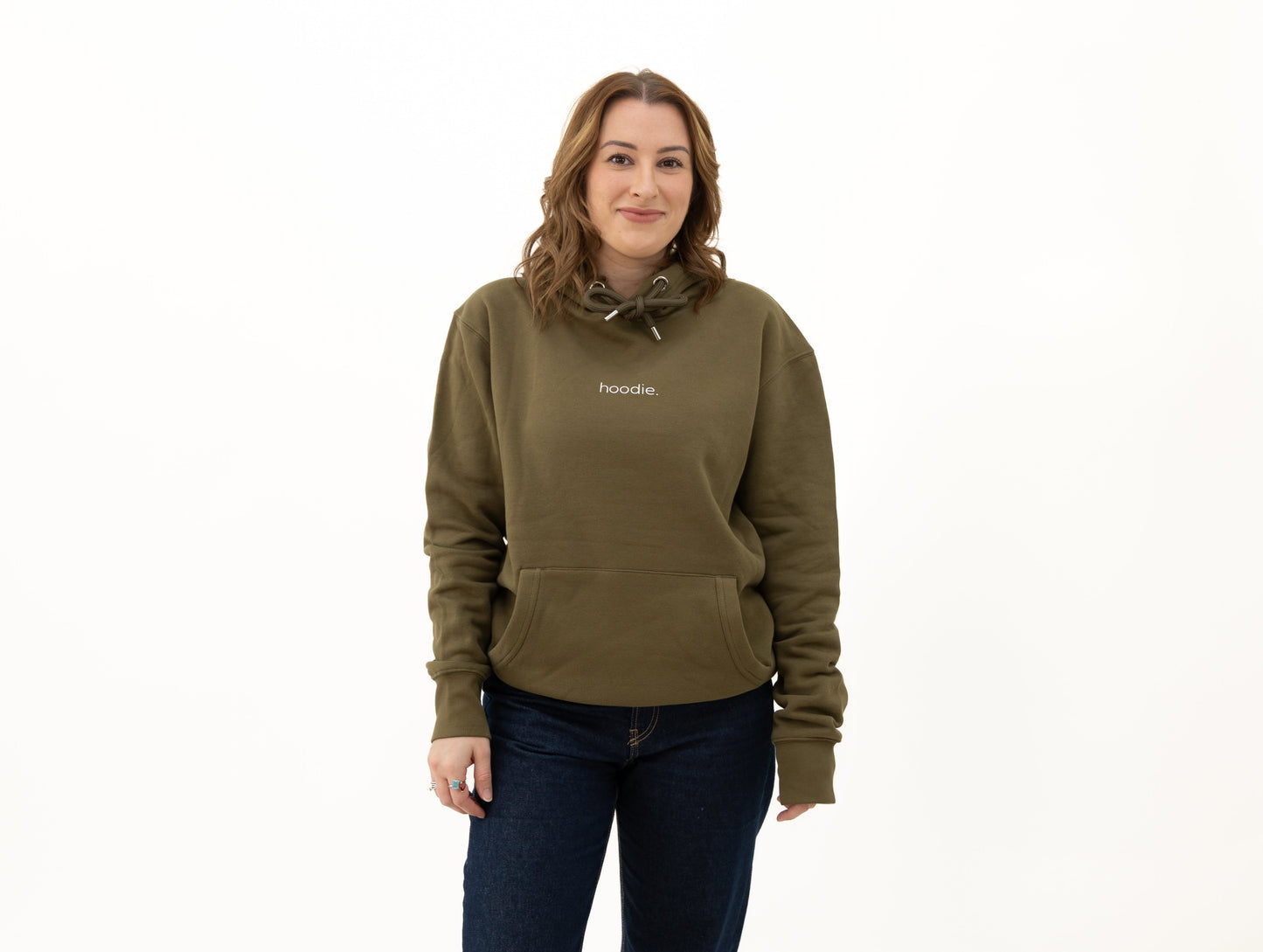 simple. hoodie. khaki.