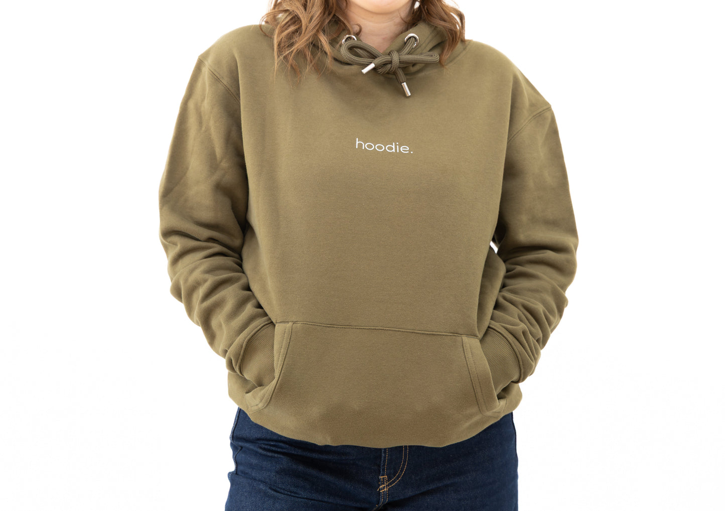 simple. hoodie. khaki.