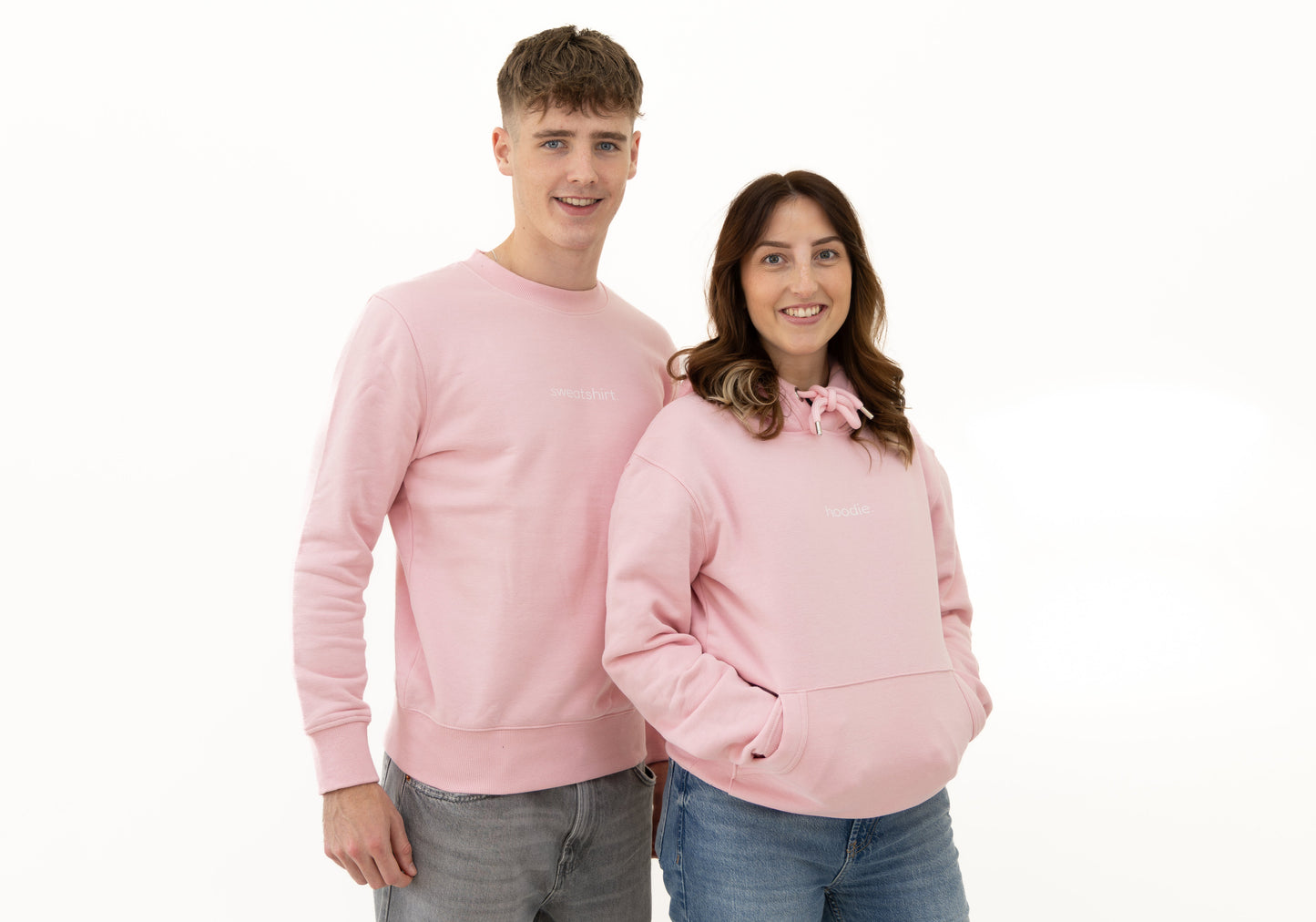 simple. hoodie. pink.