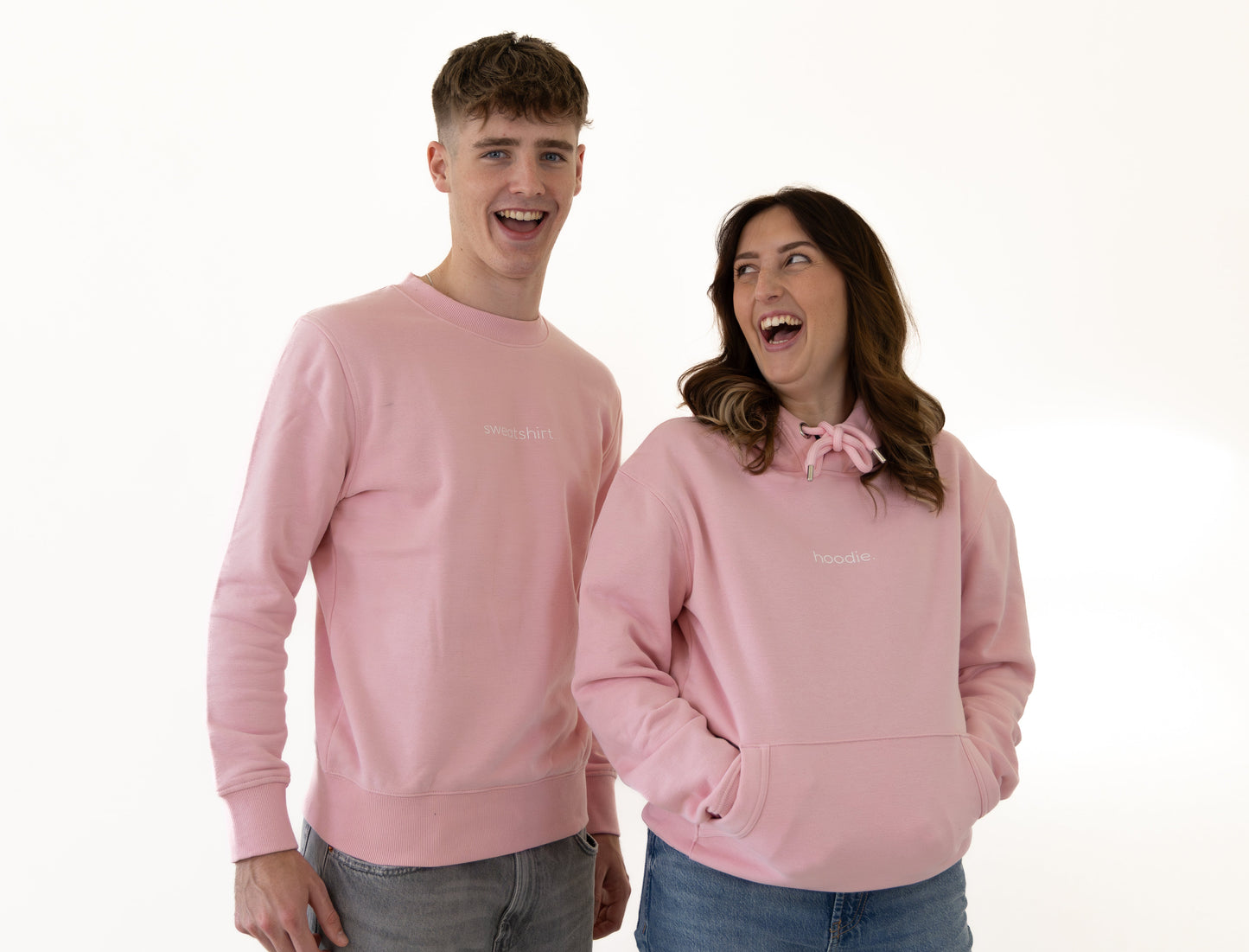 simple. hoodie. pink.