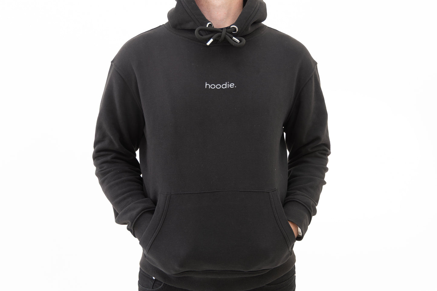 simple. hoodie. black.