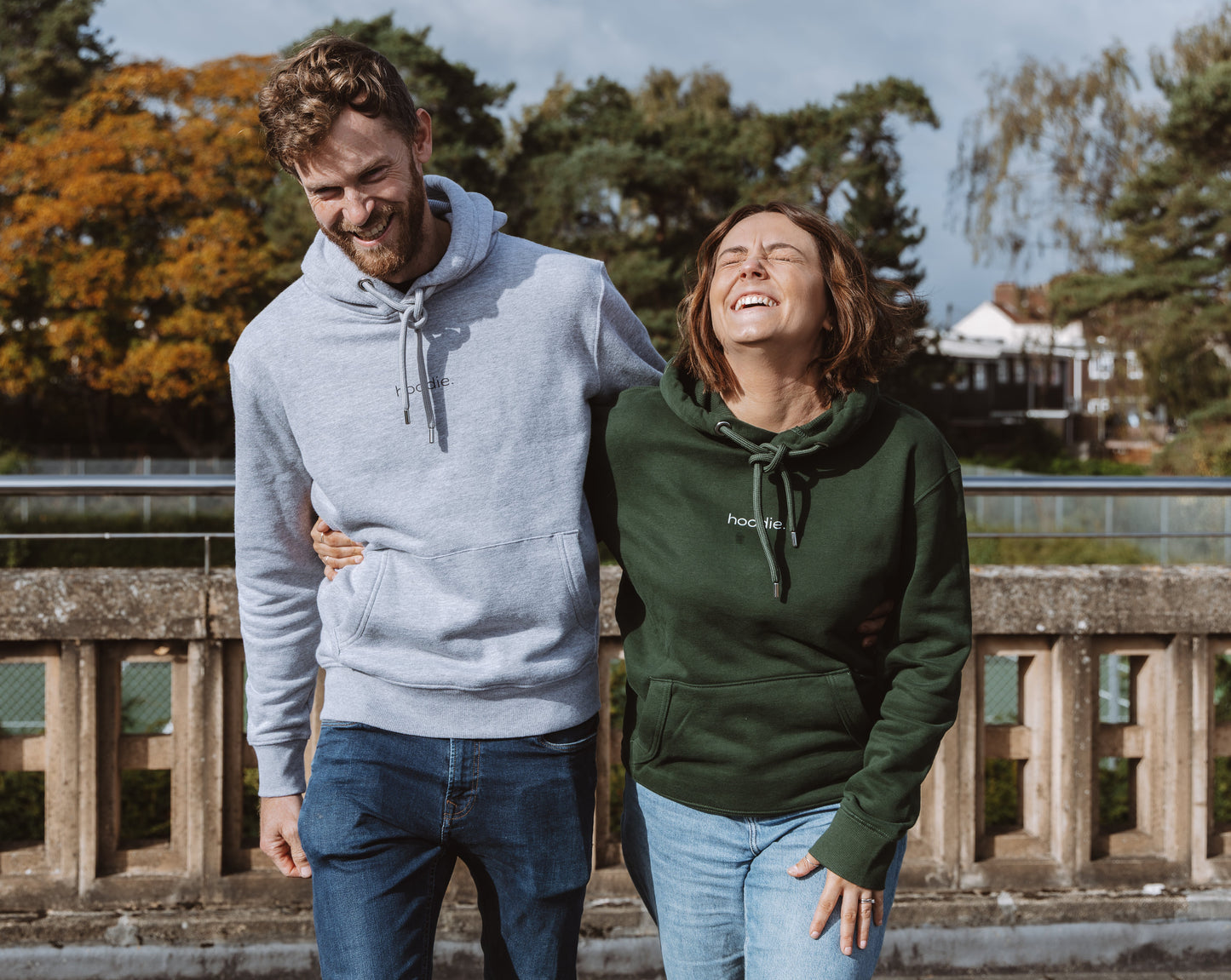 simple. hoodie. forest-green.