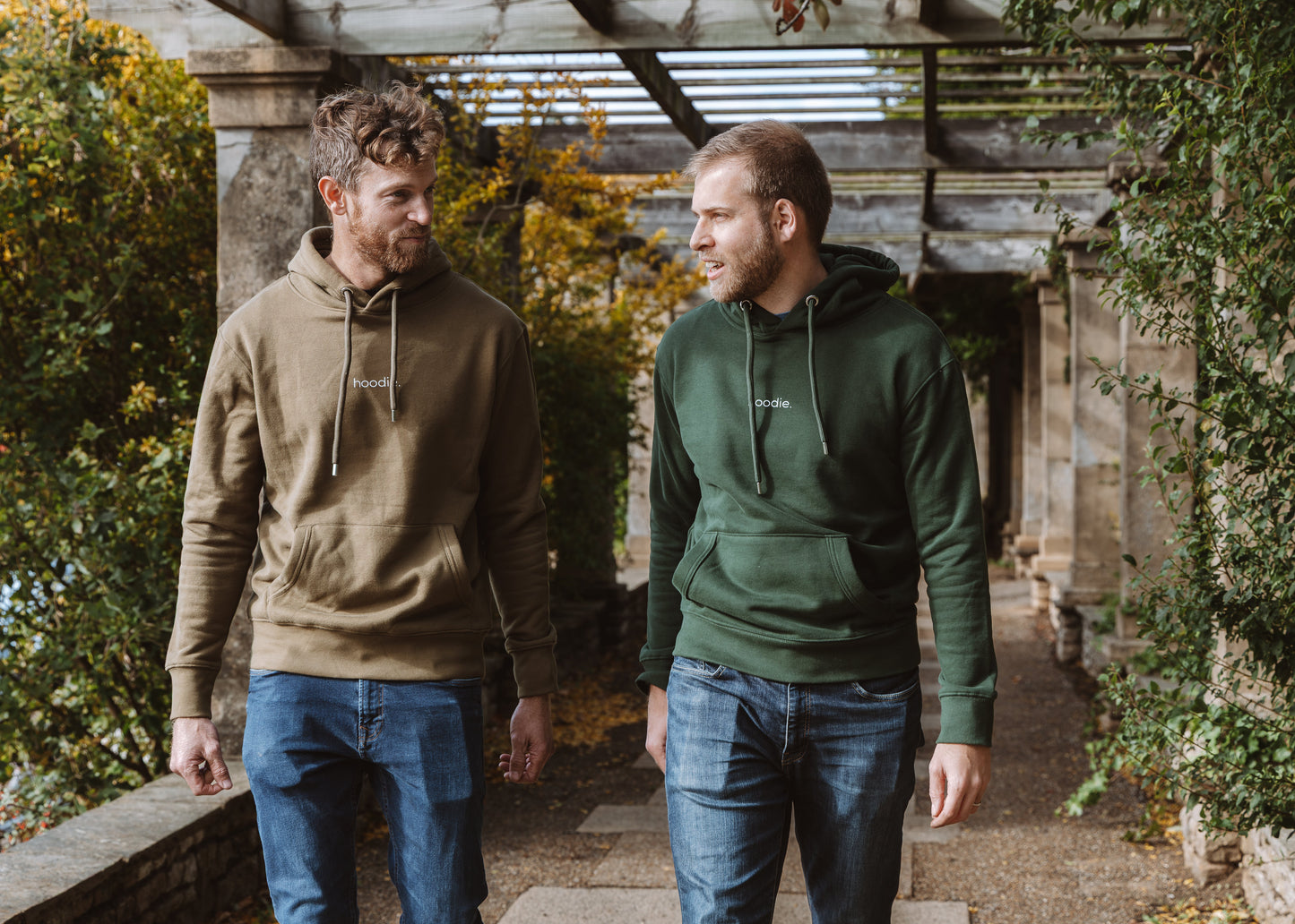 simple. hoodie. khaki.