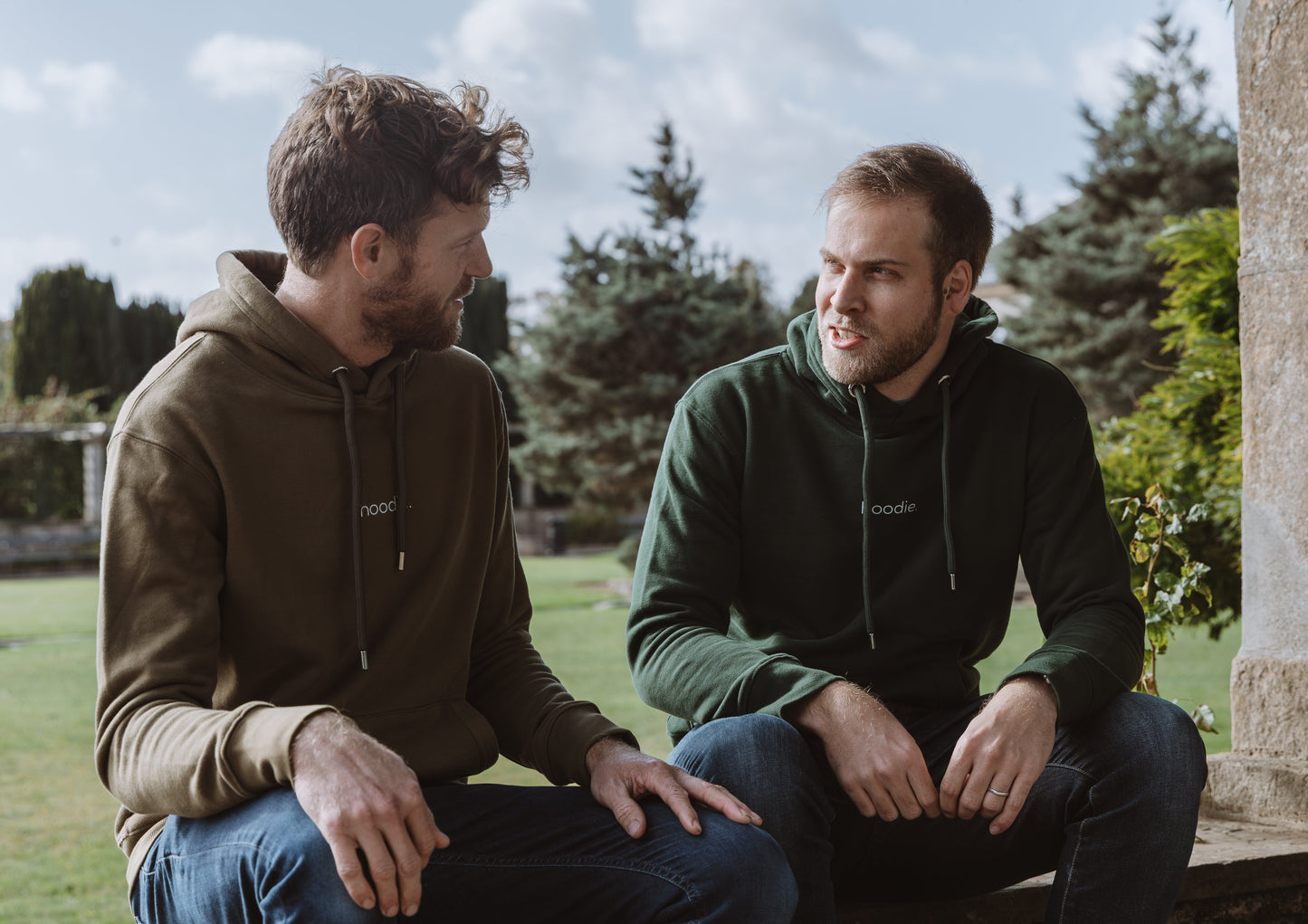 simple. hoodie. khaki.