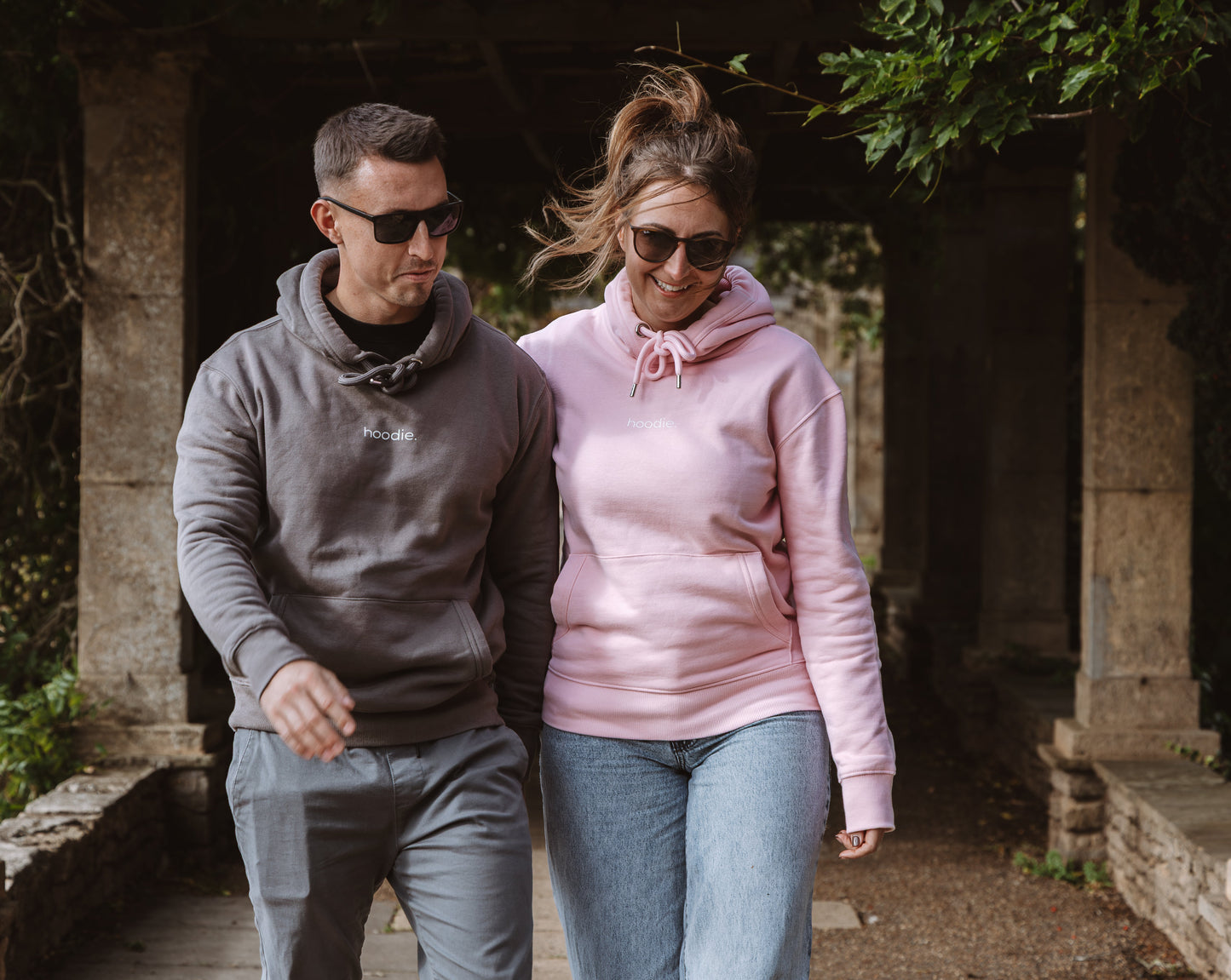 simple. hoodie. pink.