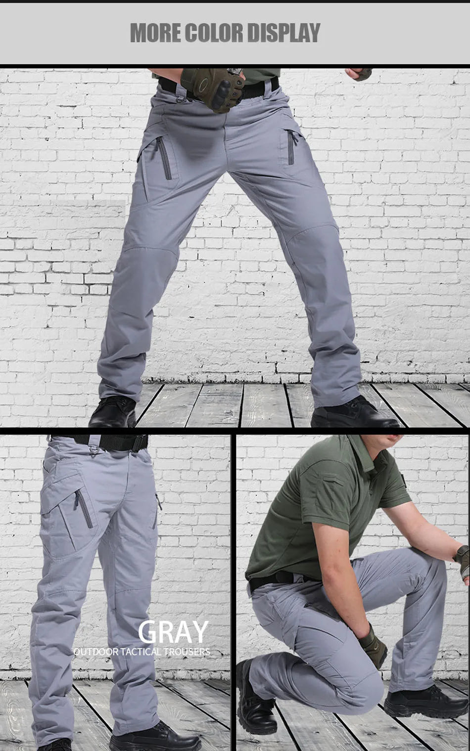 New Men's Pants Multiple Pocket