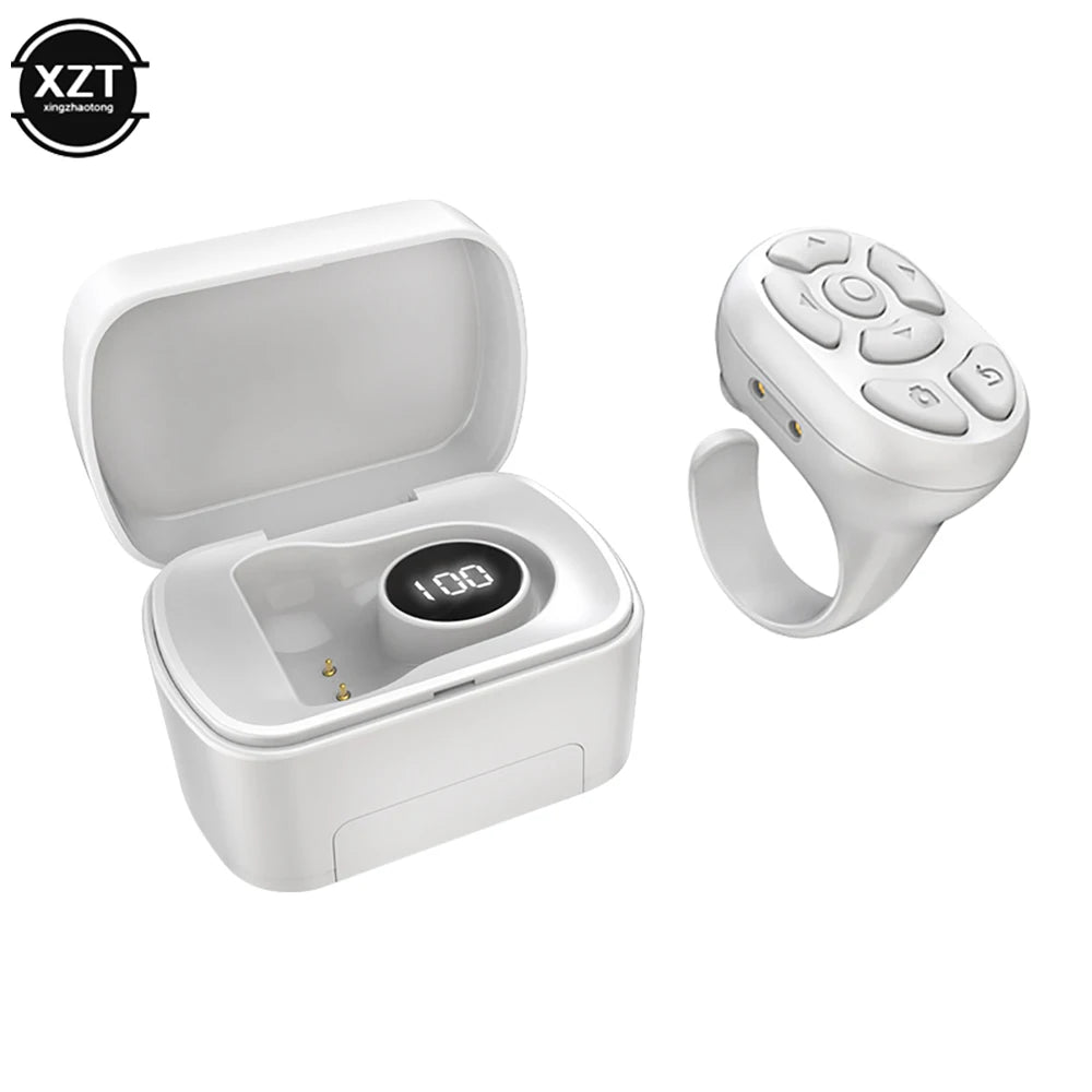 Ring Finger Bluetooth Page Turner & Remote Control for iPhone & Android