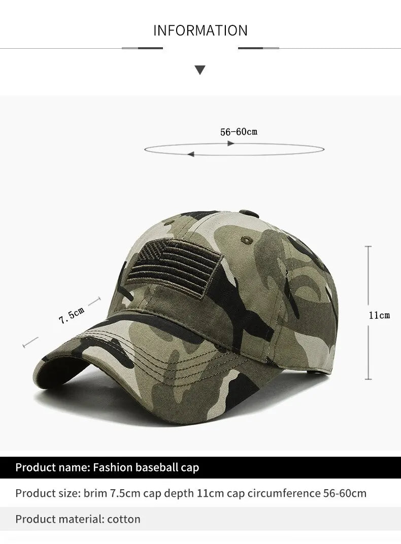 Unisex Outdoor Sports Cap Cap Sunblock Baseball Hat Camo Cun Cap