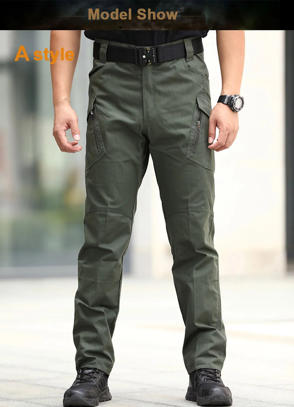 Cargo Pants Classic Outdoor Hiking Trekking Army  Joggers Pant Camouflage Military Multi Pocket Trousers.