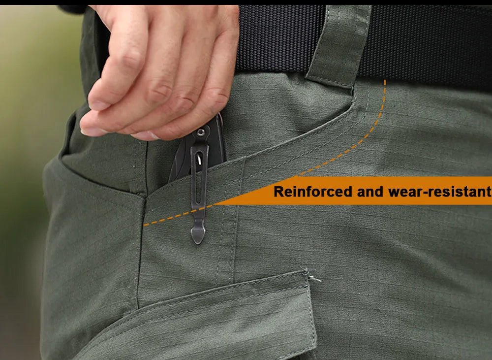 Cargo Pants Classic Outdoor Hiking Trekking Army  Joggers Pant Camouflage Military Multi Pocket Trousers.