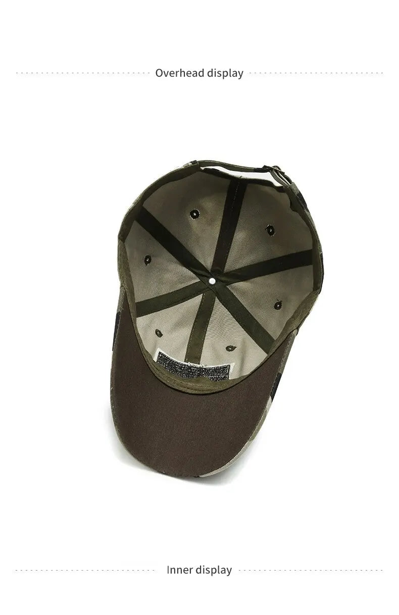 Unisex Outdoor Sports Cap Cap Sunblock Baseball Hat Camo Cun Cap