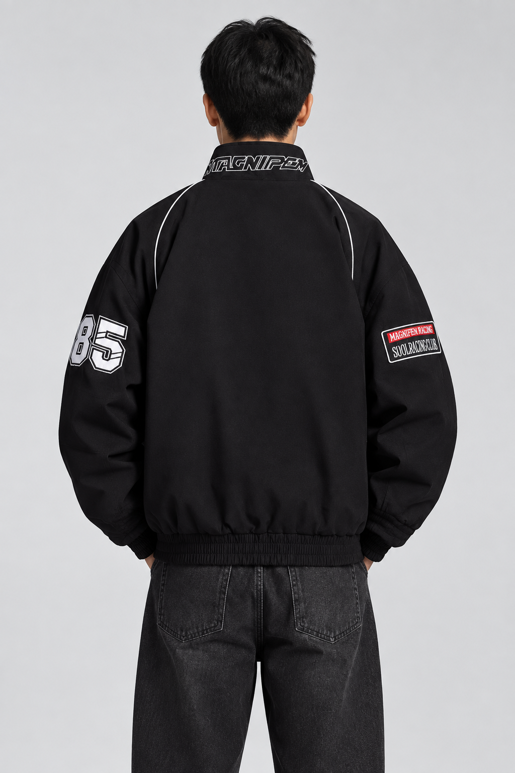 Back view matched to reference