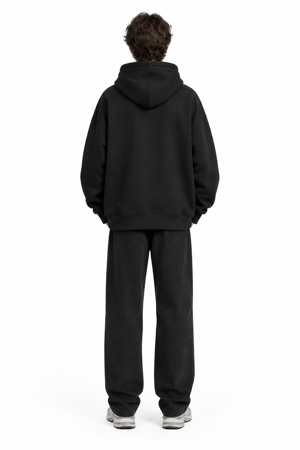 Men's Plus Size Cat Graphic Long Sleeve Oversized Hoodie