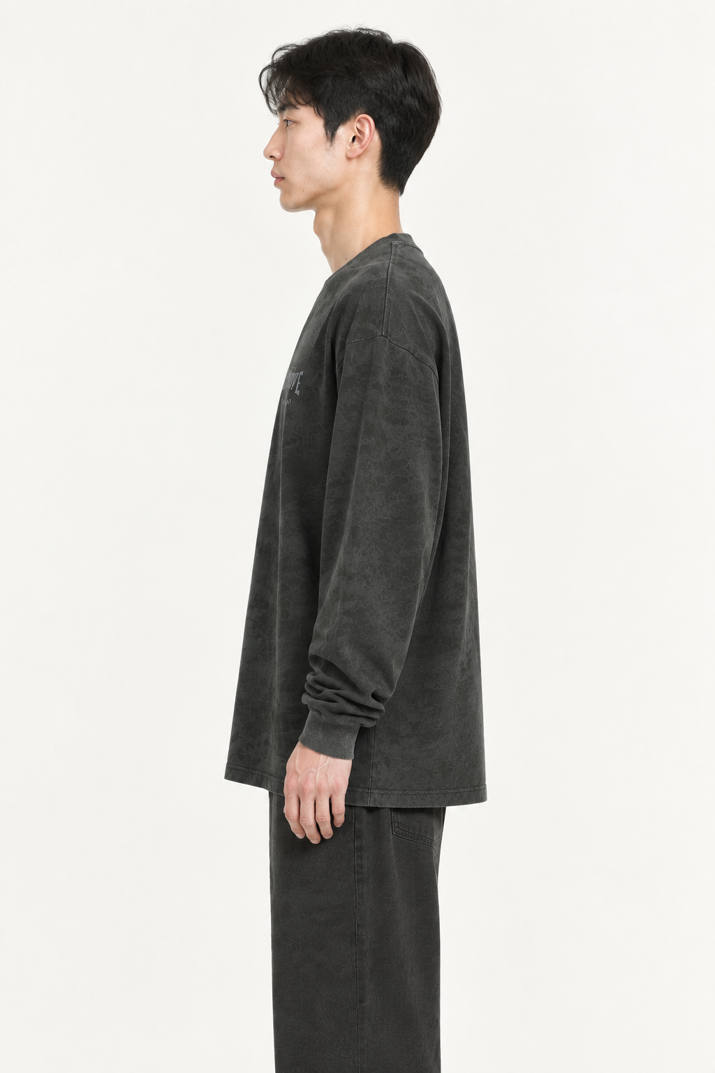 Charcoal left-side view