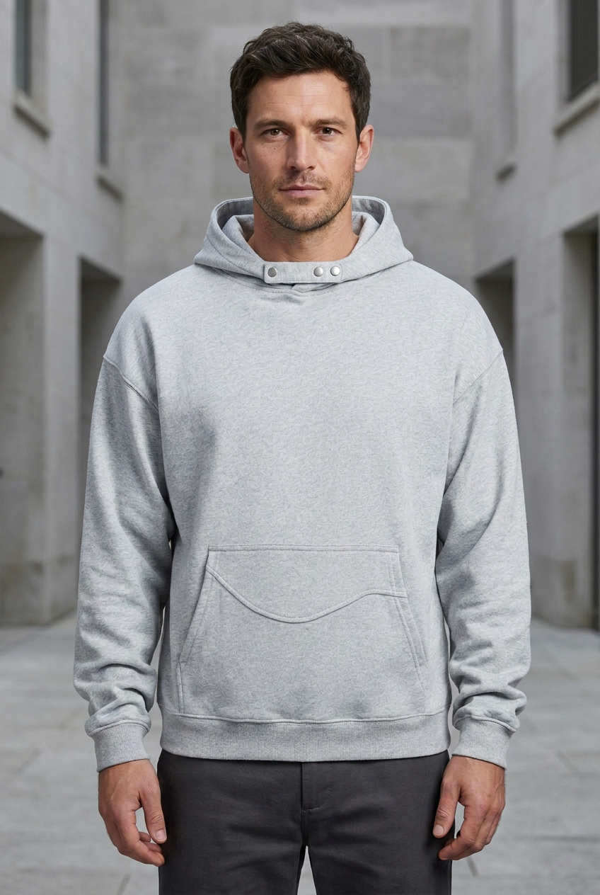 Men's Long Sleeve Hoodie with Pocket