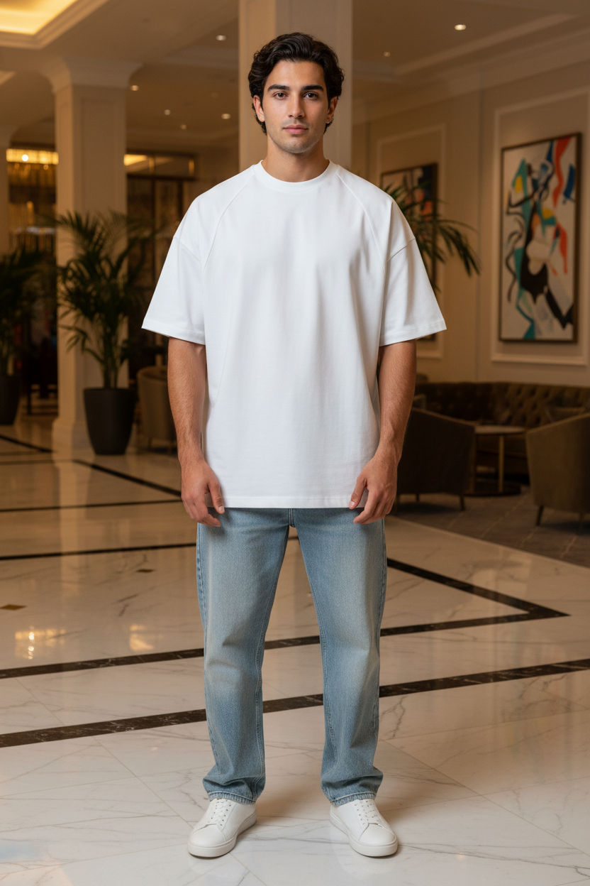 White T-Shirt Front View