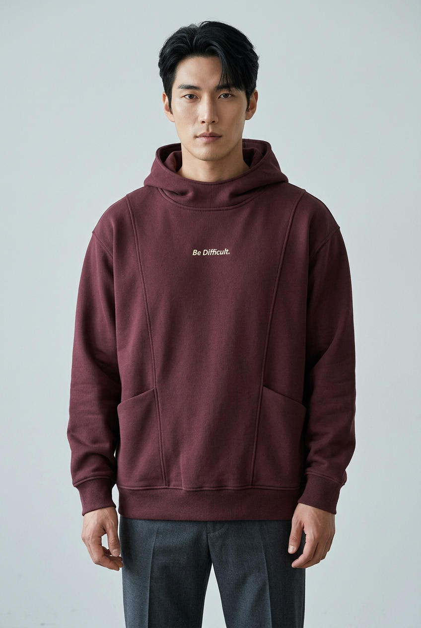 Men's Plus Size Letter Long Sleeve Hoodie