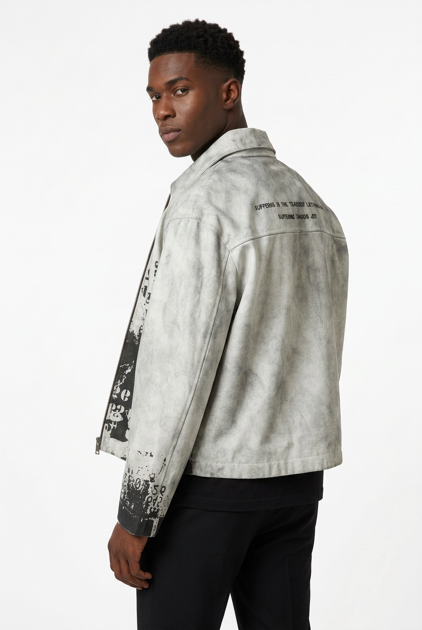 Jacket rear three-quarter pose
