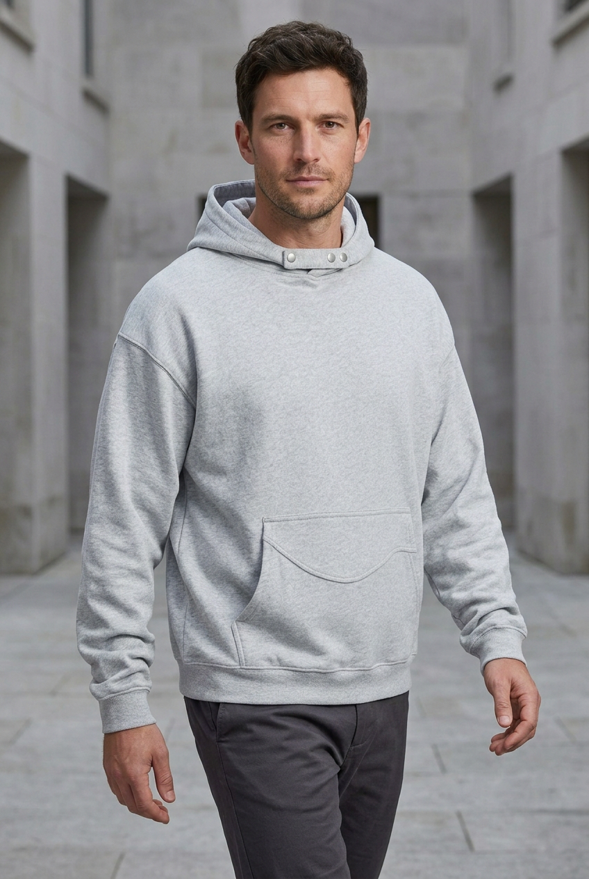 Men's Long Sleeve Hoodie with Pocket
