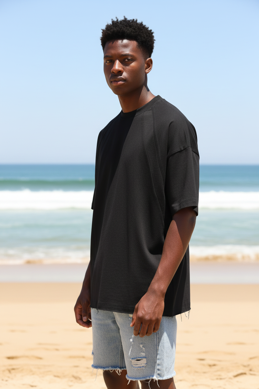 Black T-Shirt Left View