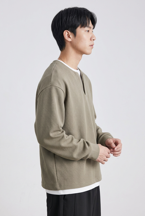 Men's Oversized Cotton-Blend Sweatshirt