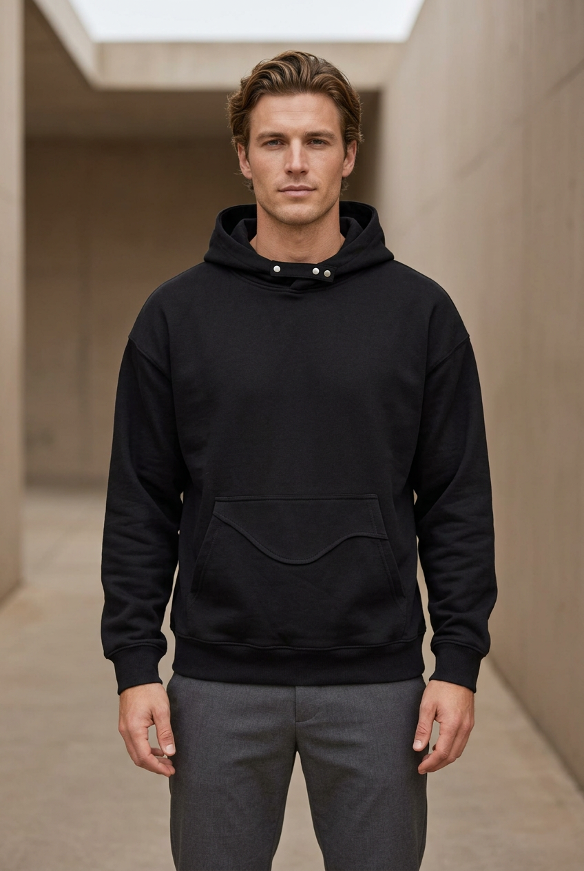Men's Long Sleeve Hoodie with Pocket
