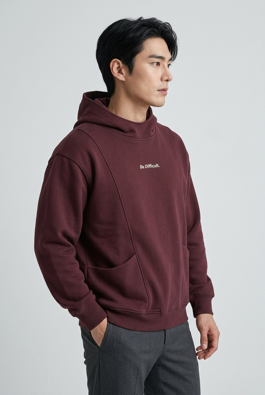 Men's Plus Size Letter Long Sleeve Hoodie