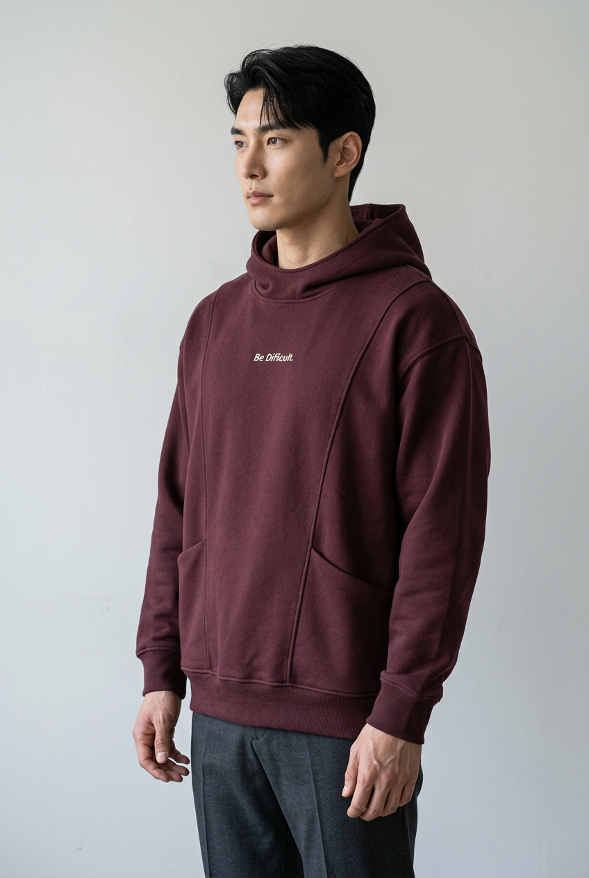 Men's Plus Size Letter Long Sleeve Hoodie