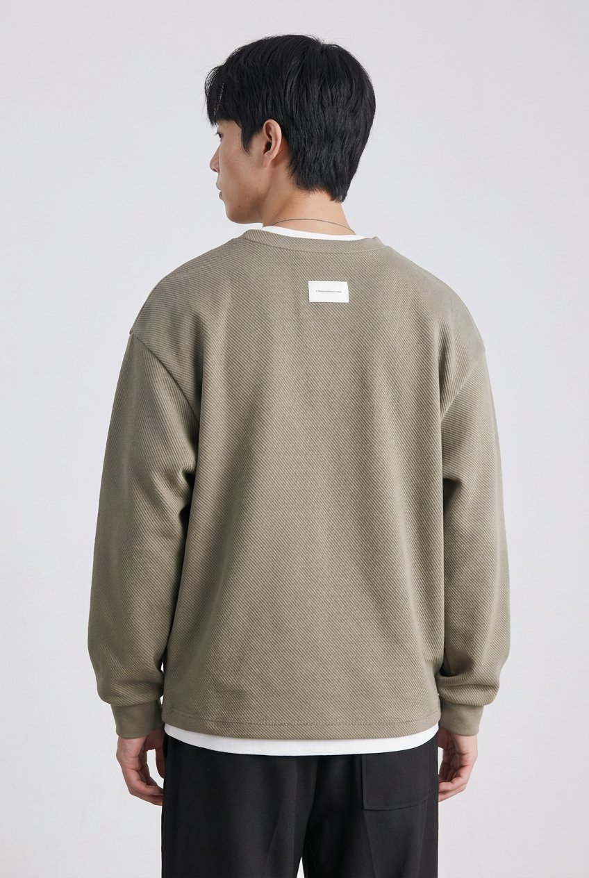 Men's Oversized Cotton-Blend Sweatshirt