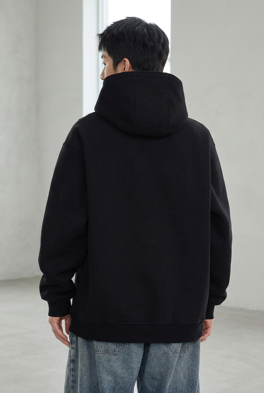 Men's Plus Size Letter Long Sleeve Hoodie