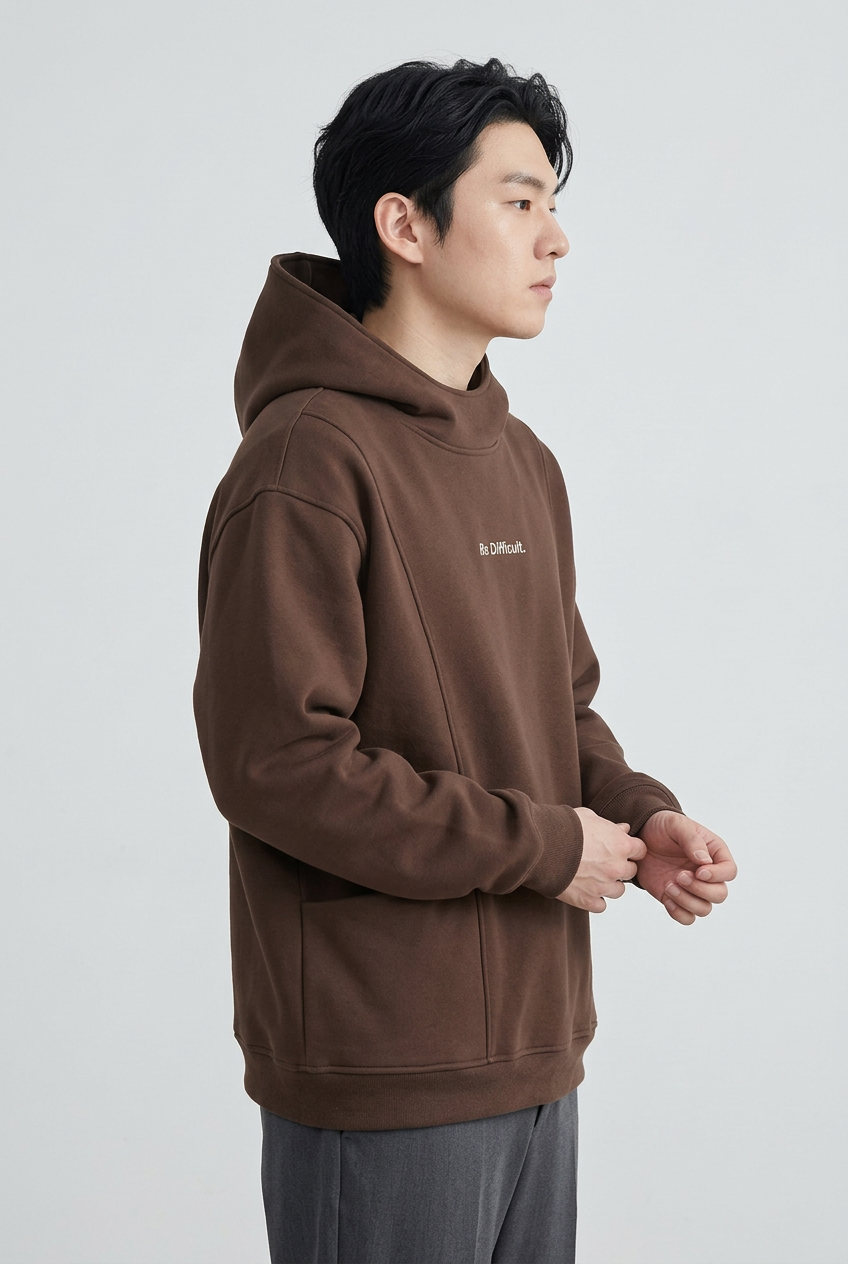 Men's Plus Size Letter Long Sleeve Hoodie