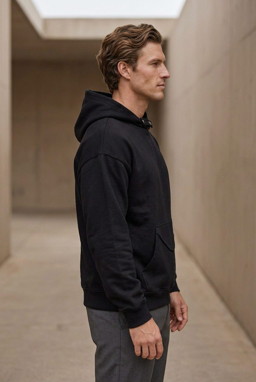 Men's Long Sleeve Hoodie with Pocket