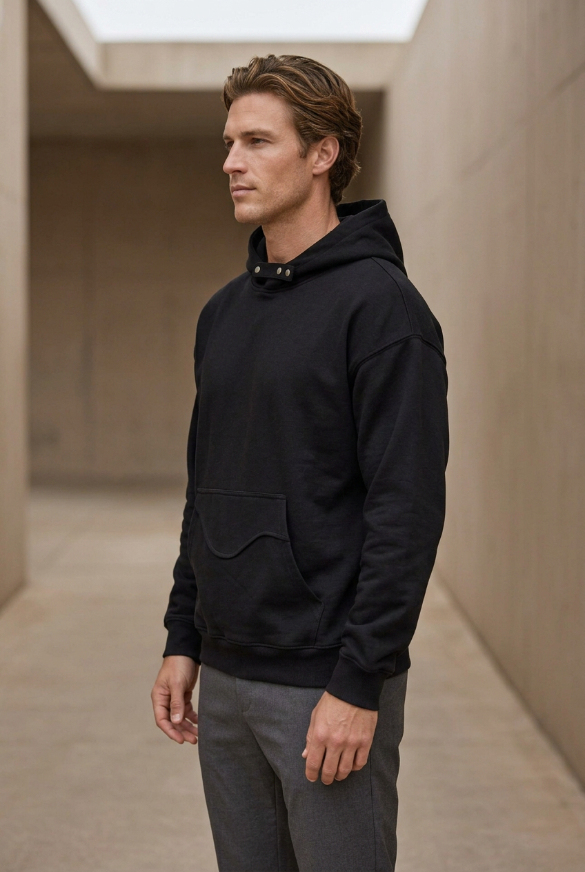 Men's Long Sleeve Hoodie with Pocket