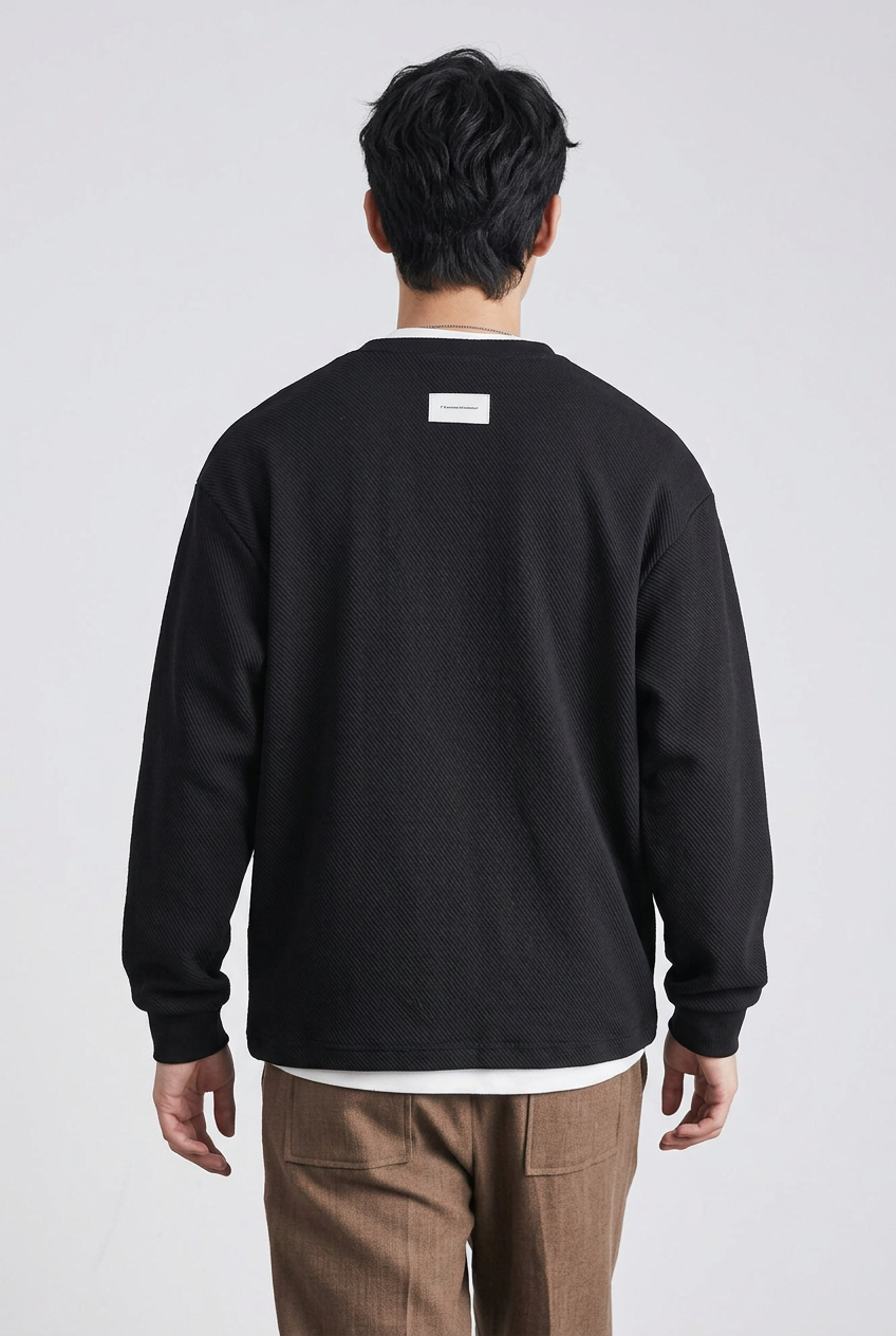 Men's Oversized Cotton-Blend Sweatshirt