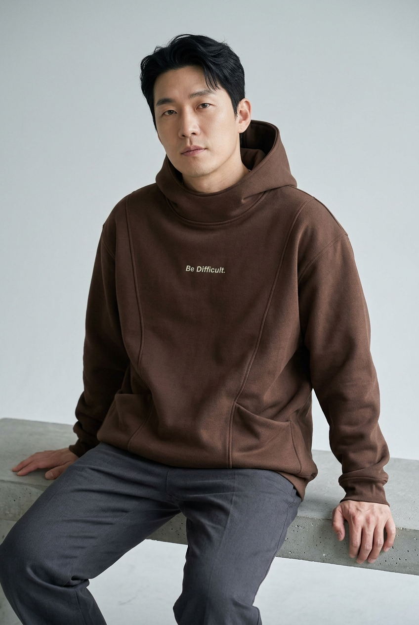 Men's Plus Size Letter Long Sleeve Hoodie