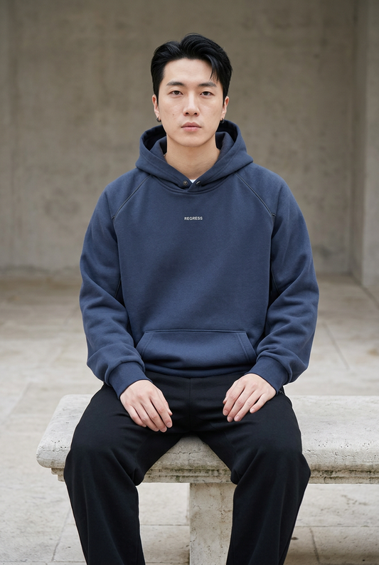 Men's Plus Size Kangaroo Pocket Raglan Sleeve Hoodie