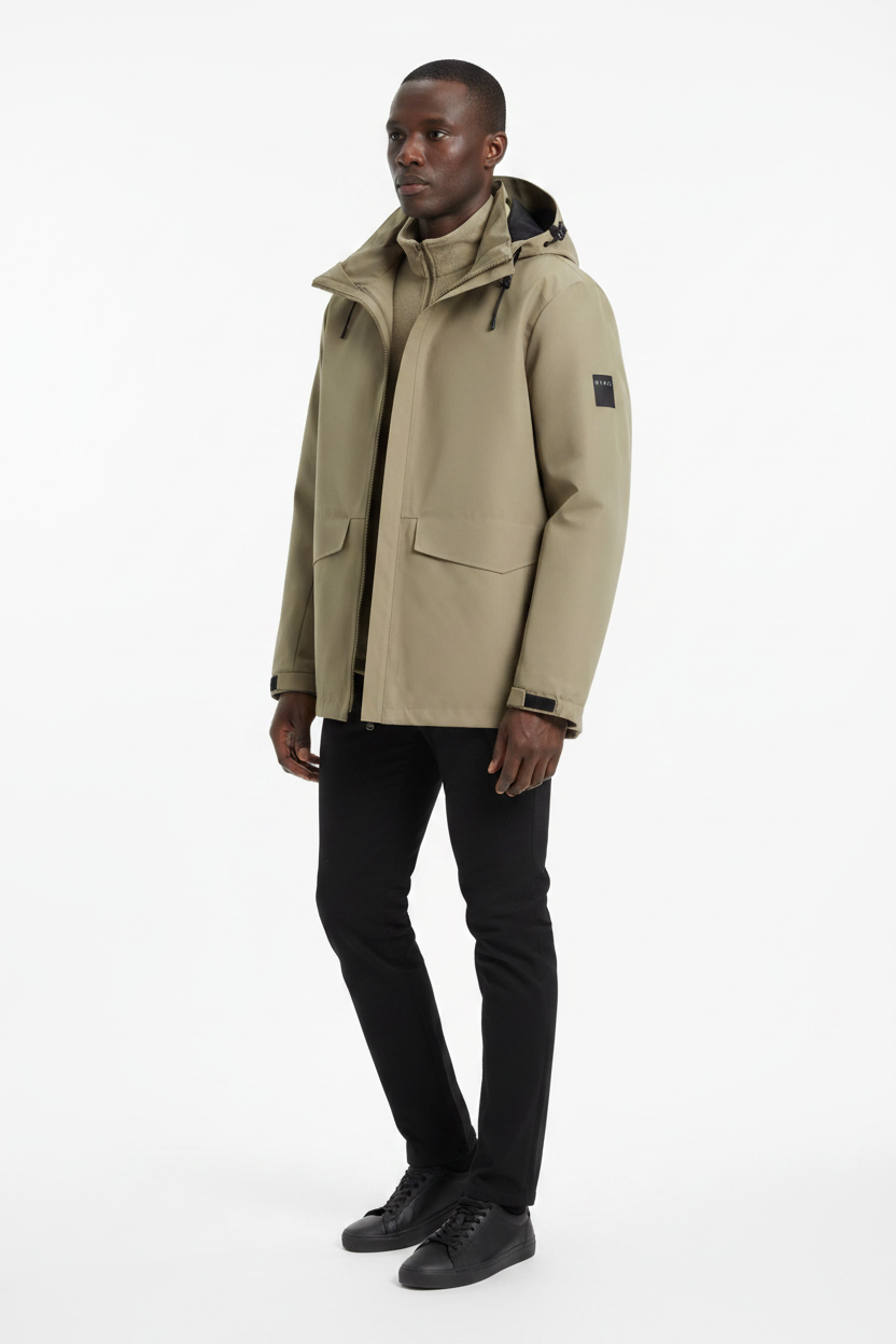 Model B Army Green — Three-Quarter