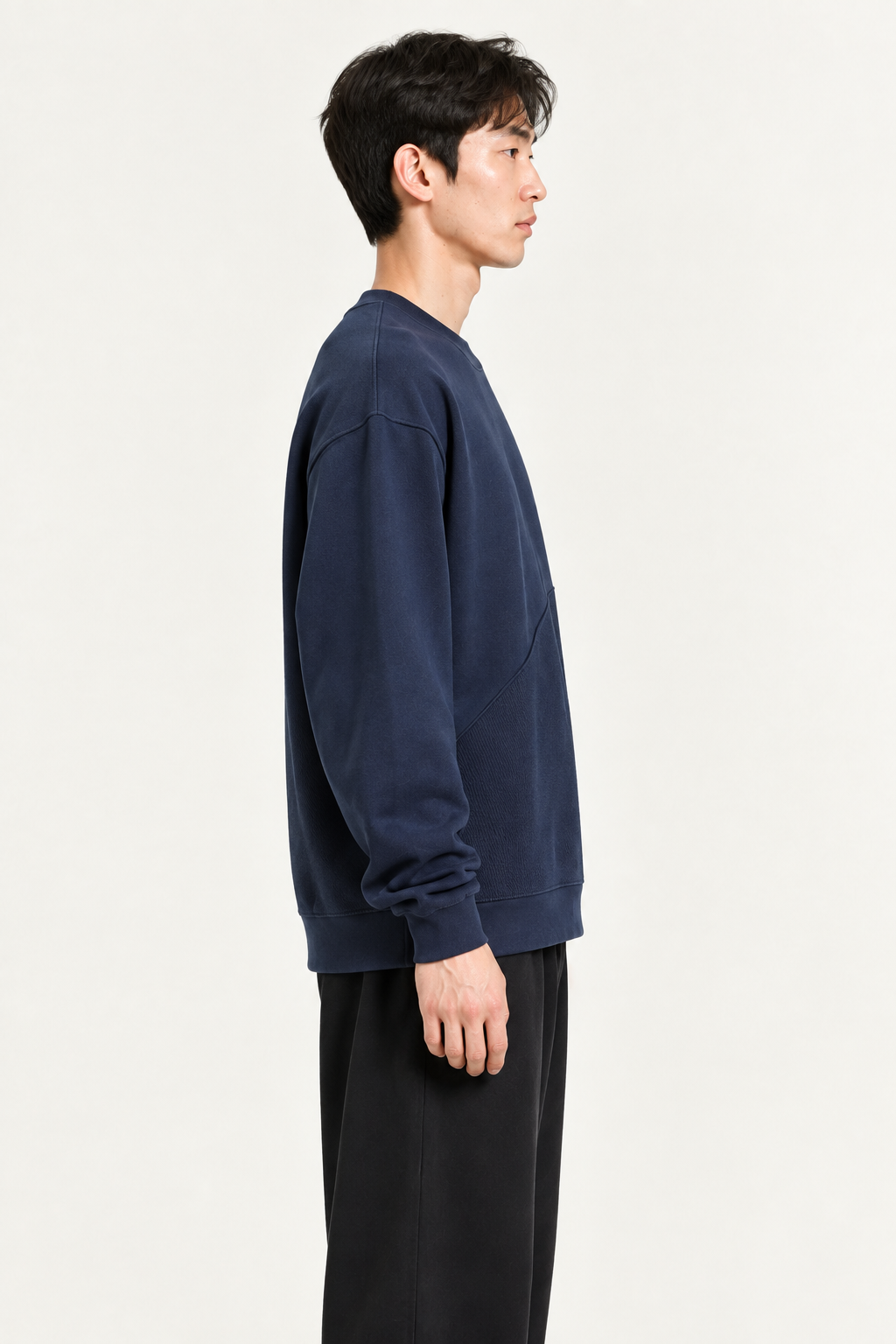 Navy sweatshirt right-side view