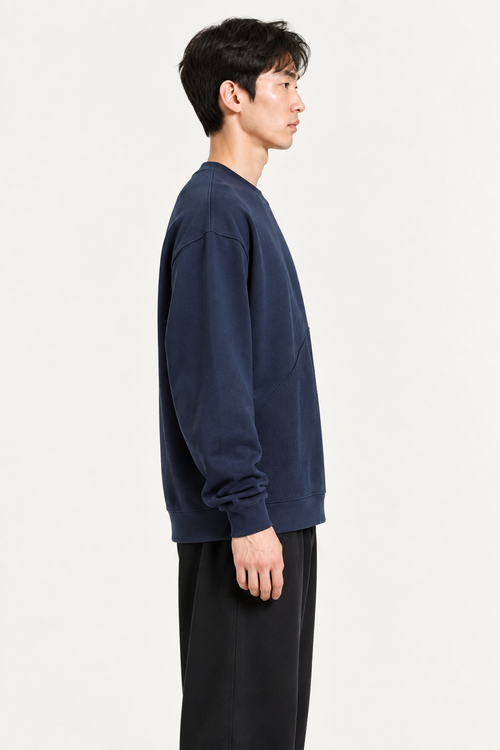Navy sweatshirt right-side view
